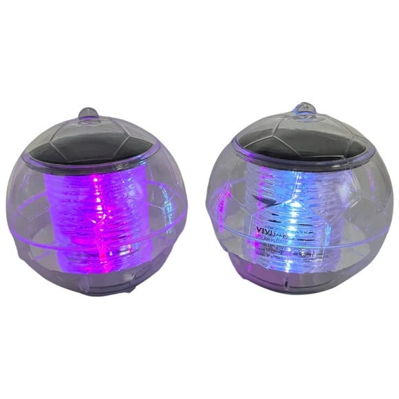 2-Pack Floating Solar Color Changing Lamps for Pool, Garden Image 6