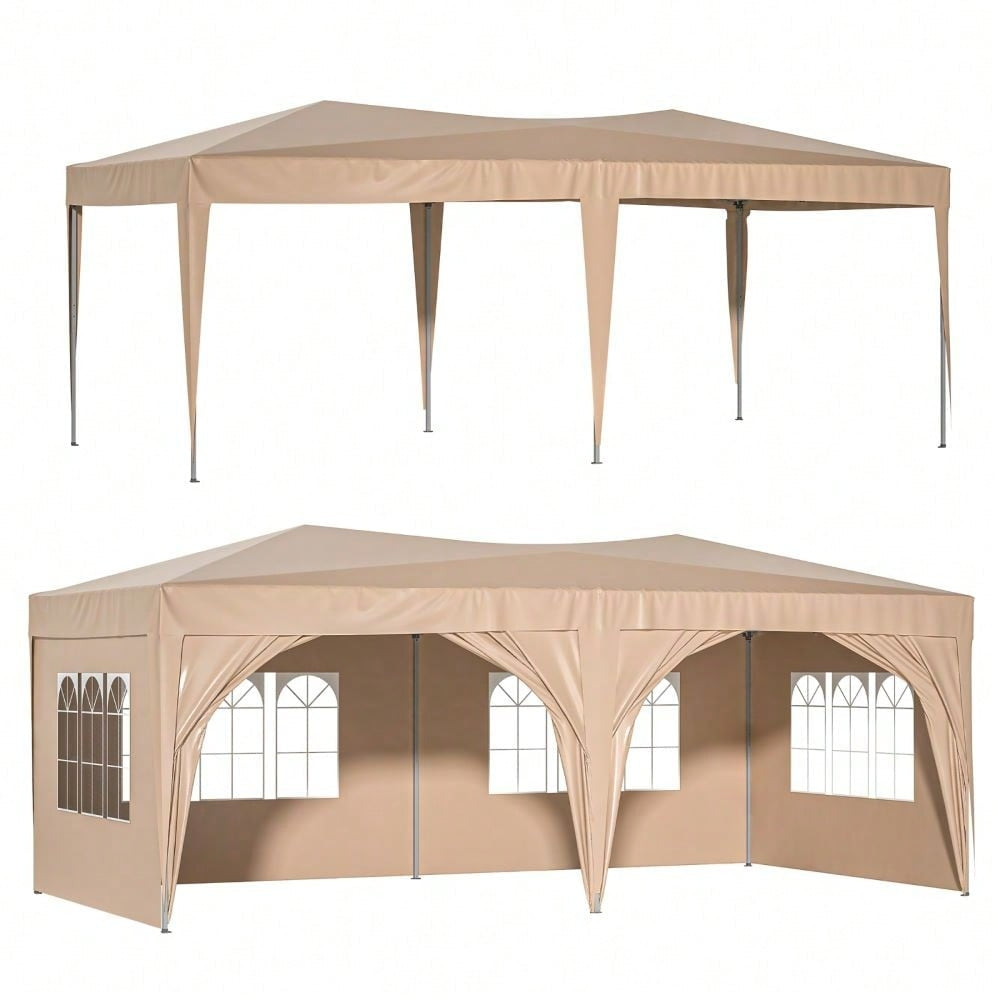 10x20 Heavy Duty Pop Up Canopy Tent with 6 Waterproof Sidewalls for Outdoor Events and Parties Image 2