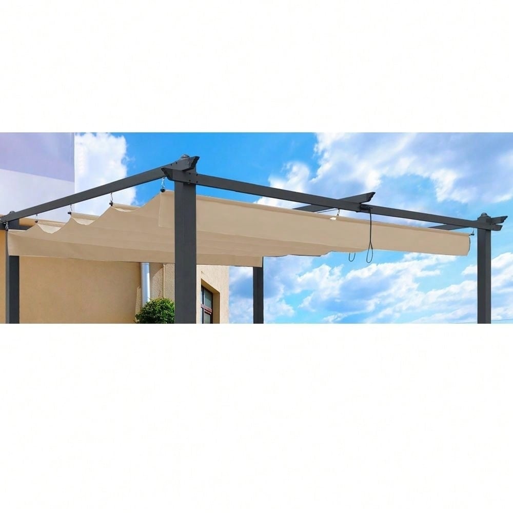 10 10 Ft. Pergola Replacement Canopy - UV-Protected Polyester Fabric, Easy Assembly, 1 Year Warranty Image 2