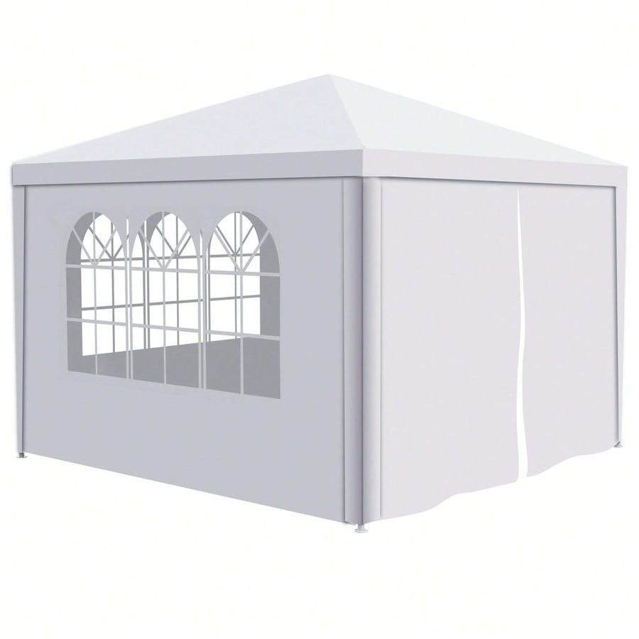 10x10 Heavy Duty Outdoor Gazebo Canopy with 4 Removable Walls for Weddings Parties and Events Easy Assembly Durable Image 1