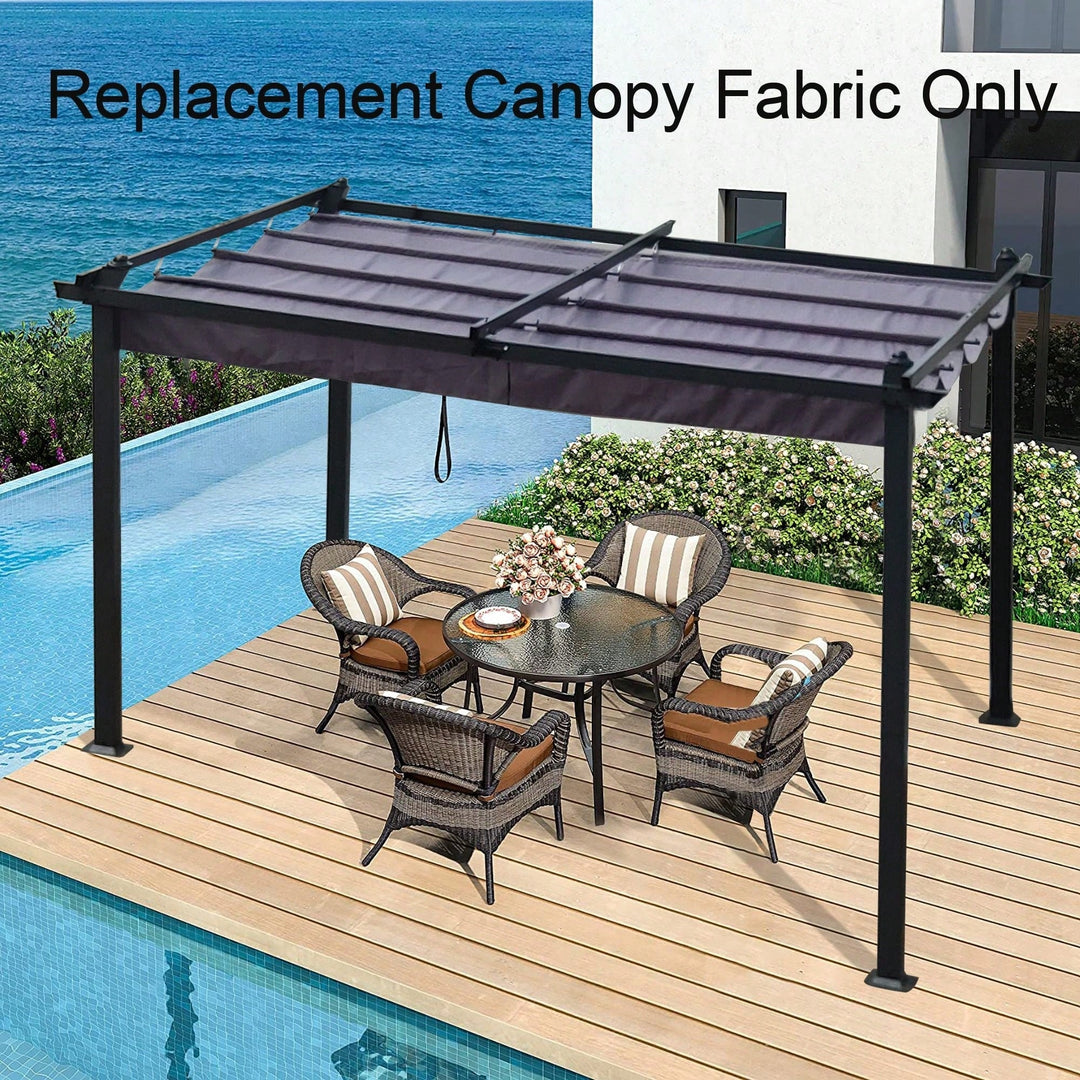 10x10 Ft. Pergola Replacement Canopy - UV Protection, Water-Repellent, Easy Assembly Image 3