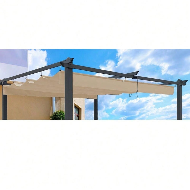 13 10 Ft. Replacement Canopy For Pergola: Polyester Fabric, UV Protection, Water-Repellent, Easy Assembly Image 1