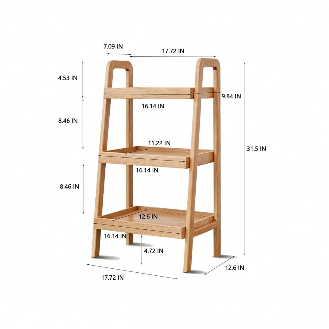 3-Tier Beech Wood Shoe Rack For Entryway, Premium Storage Organizer For Bathroom, Living Room, Bedroom, Hallway, Patio, Image 11