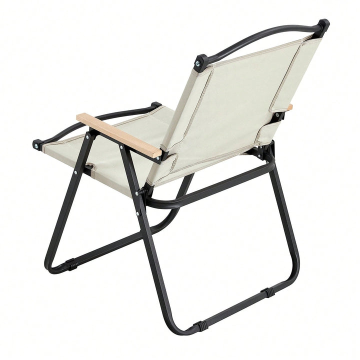 2-Piece Folding Outdoor Chair For Indoor, Outdoor Camping, Picnics, Beach,Backyard, BBQ, Party, Patio Image 5