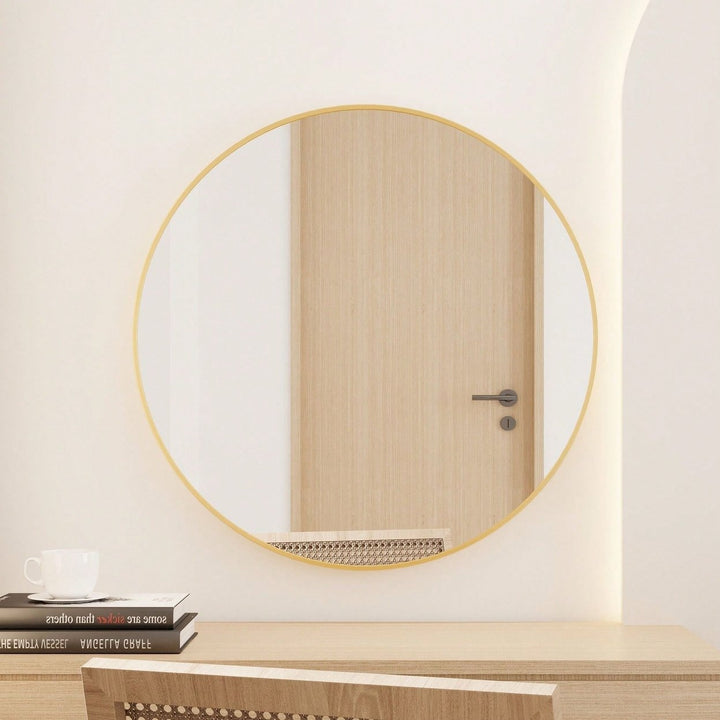 32" Wall Circle Mirror For Bathroom, Round Mirror For Wall, 20 Inch Hanging Round Mirror For Living Room, Vanity, Image 3