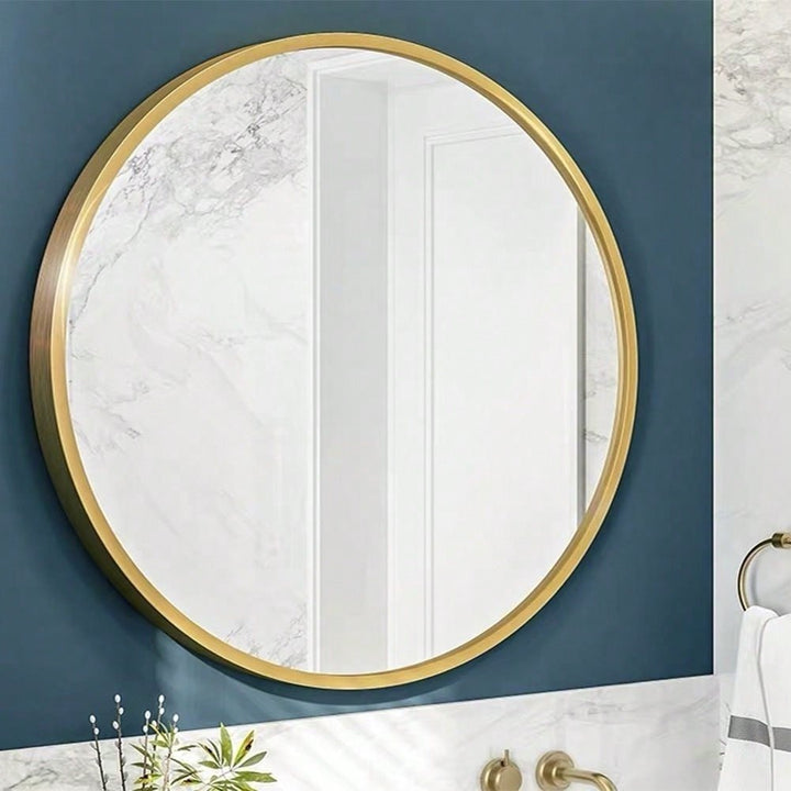 32" Wall Circle Mirror For Bathroom, Round Mirror For Wall, 20 Inch Hanging Round Mirror For Living Room, Vanity, Image 7