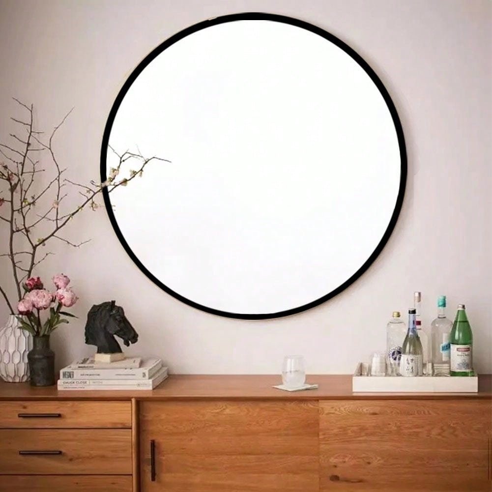 32" Wall Circle Mirror For Bathroom, Round Mirror For Wall, 20 Inch Hanging Round Mirror For Living Room, Vanity, Image 11