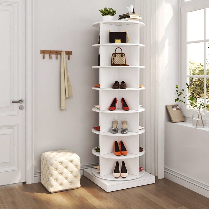 360-Degree Rotating Shoe Cabinet Image 7