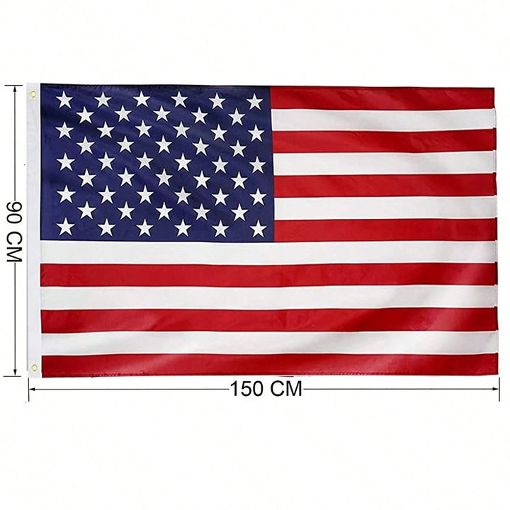 20FT Telescopic Flag Pole Kit - Heavy Duty Aluminum, 3x5 American Flag, Gold Ball, Easy Install, For Residential Or Image 5