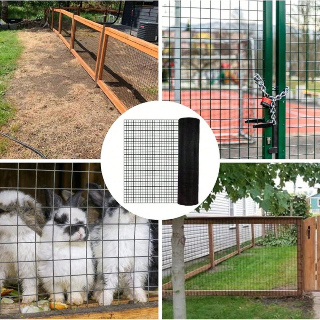 36 Inch x 50 Ft Black Vinyl Coated Hardware Cloth 19 Gauge 1/4 Inch Welded Wire Fence for Poultry and Chicken Coops Image 5