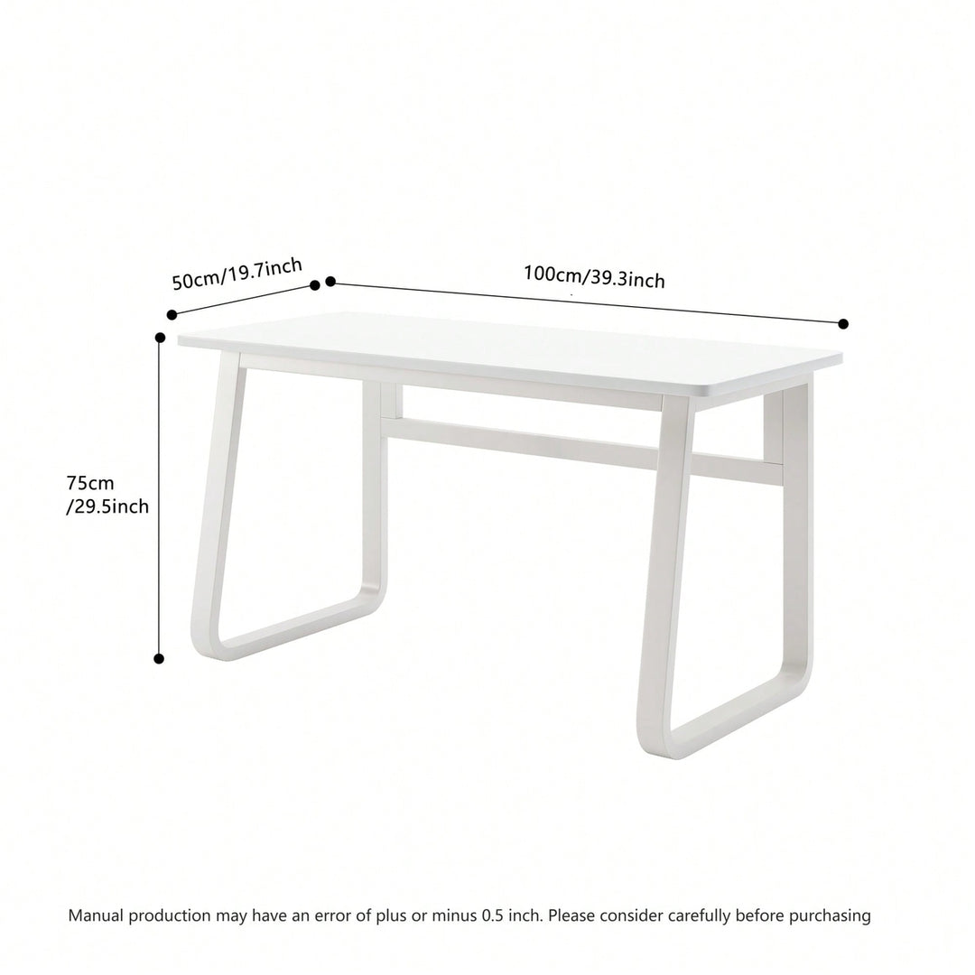 39.3 Inch Modern Simple Computer Desk For Home Office Small Writing Table Study Corner Workstation Image 5