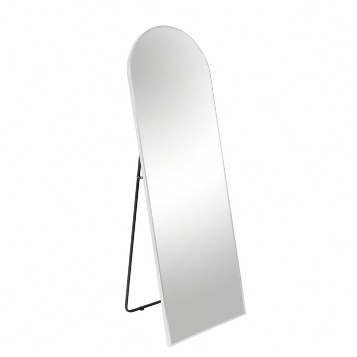 63x20 Inch Metal Arch Mirror - Full Length Shatterproof Glass with Anti-Rust Aluminum Frame - Easy Install Modern Design Image 4