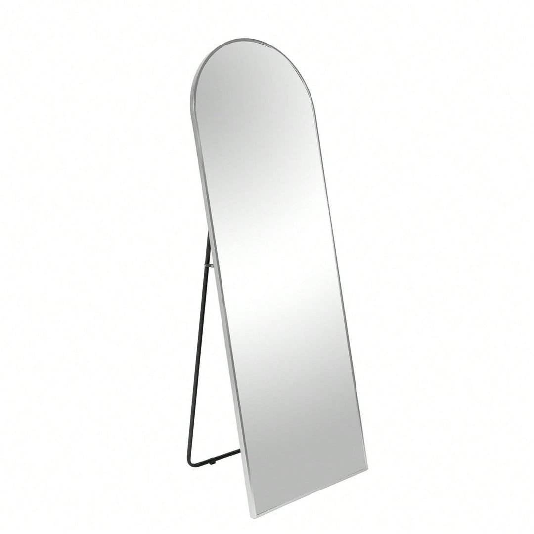 63x20 Inch Metal Arch Mirror - Full Length Shatterproof Glass with Anti-Rust Aluminum Frame - Easy Install Modern Design Image 10