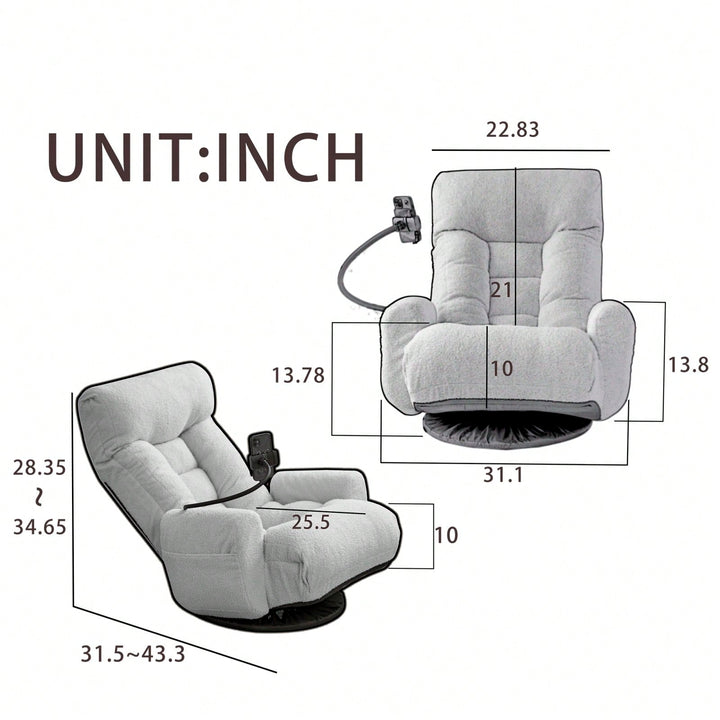 5-Way Adjustable Sofa Chair, Recliner Chair, Living Room Lounge Chair, Gaming Chair Image 7