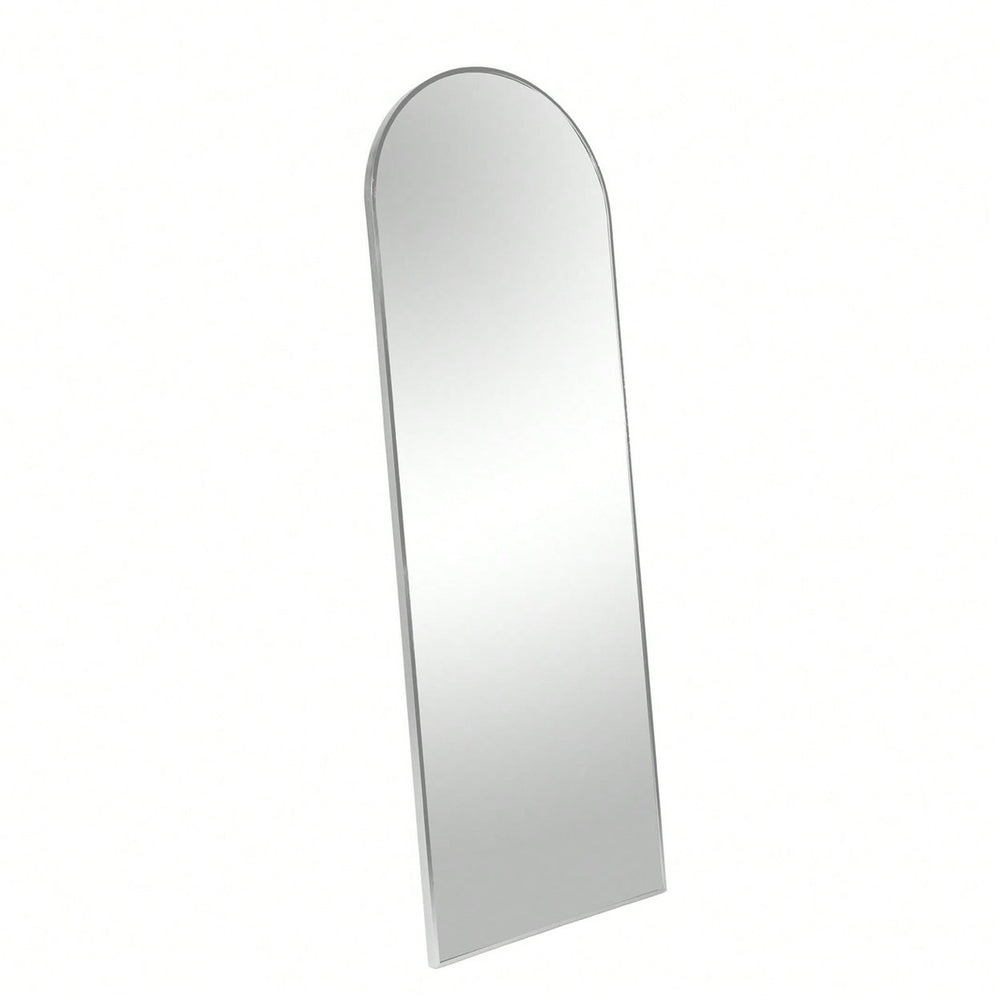 71x27.5 Inch Metal Arch Full Length Mirror with Premium Anti-Rust Frame Shatterproof HD Glass Modern Design Easy Image 2