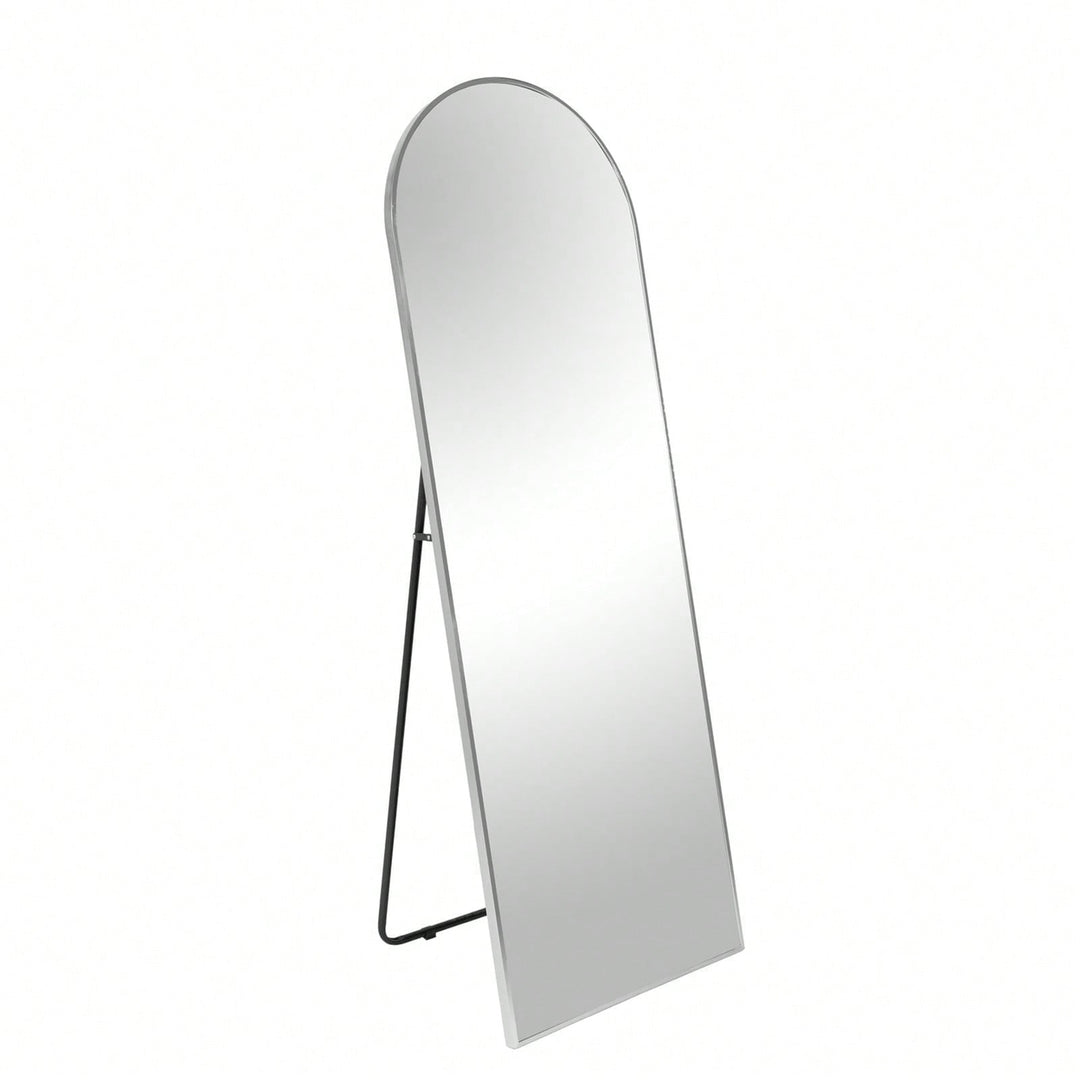 71x27.5 Inch Metal Arch Full Length Mirror with Premium Anti-Rust Frame Shatterproof HD Glass Modern Design Easy Image 3