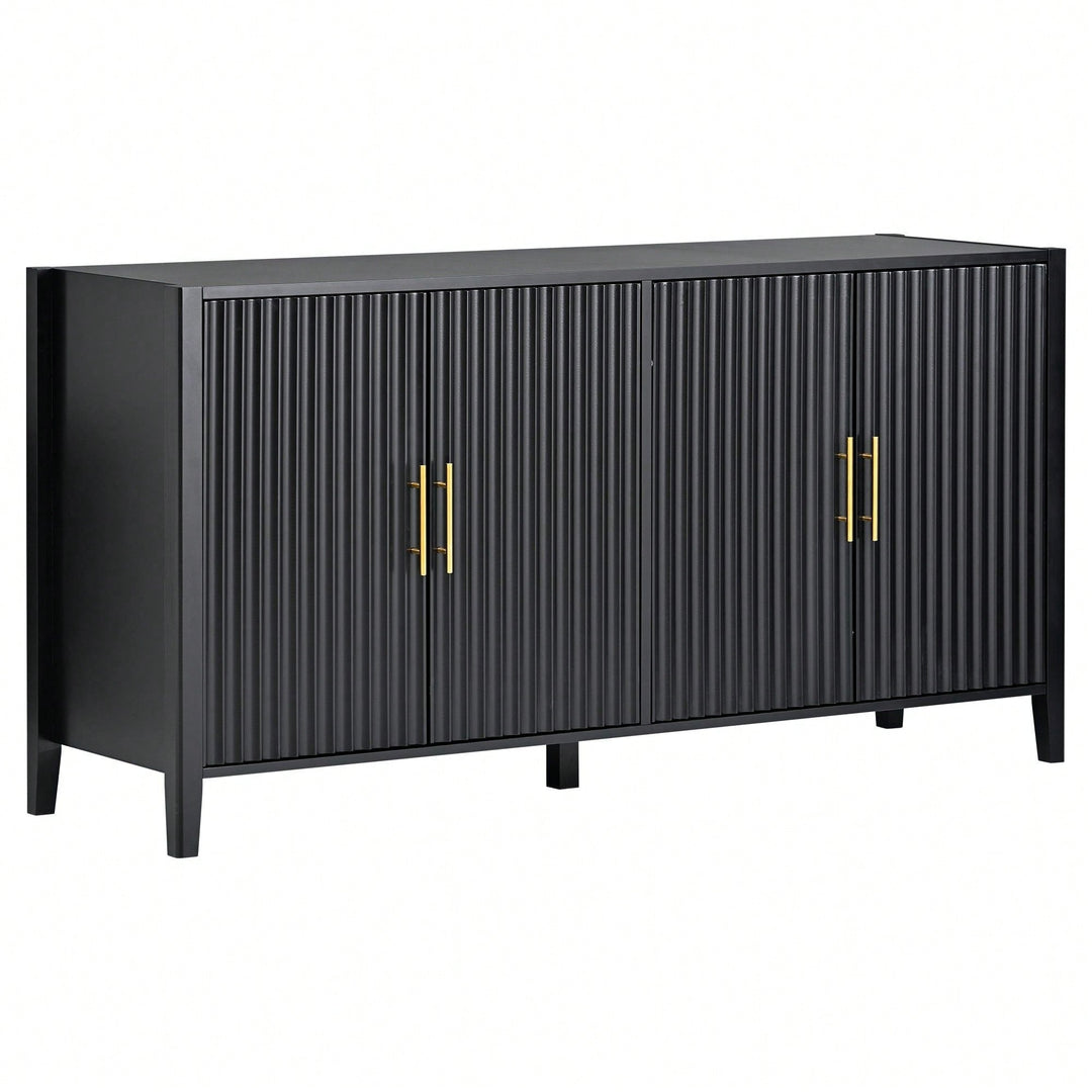 Accent Storage Cabinet Sideboard Wooden Cabinet With Metal Handles For Hallway, Entryway, Living Room, Bedroom Image 5