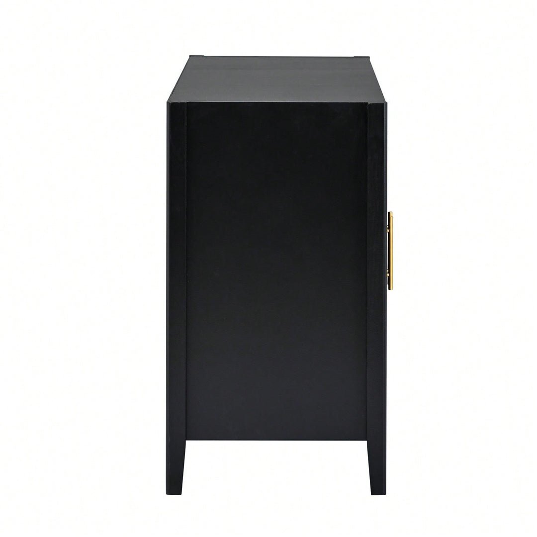 Accent Storage Cabinet Sideboard Wooden Cabinet With Metal Handles For Hallway, Entryway, Living Room, Bedroom Image 6