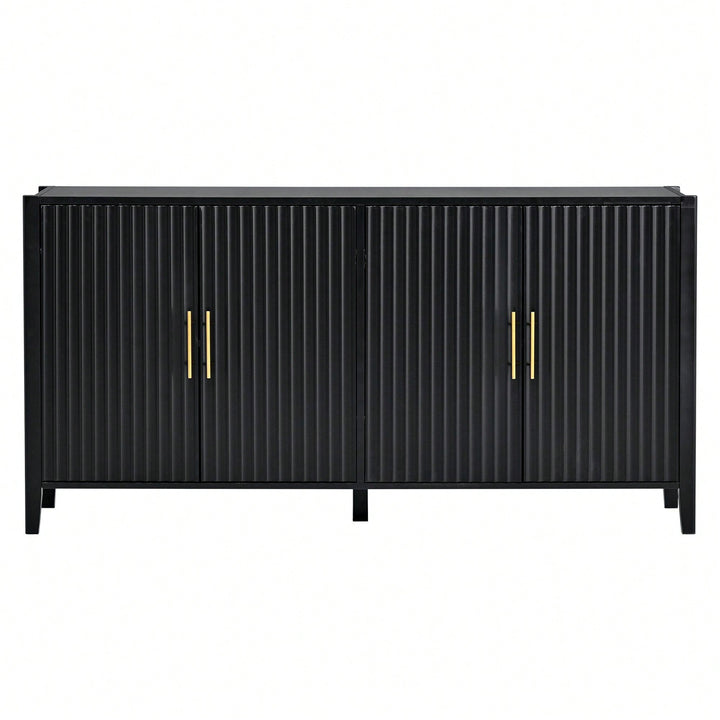 Accent Storage Cabinet Sideboard Wooden Cabinet With Metal Handles For Hallway, Entryway, Living Room, Bedroom Image 9