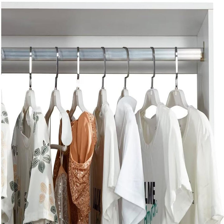 Closet Storage Cabinet, Walk-in Closet System with 8 Drawers and Shelves Clothes Storage Organization with 2 Hanging Image 4