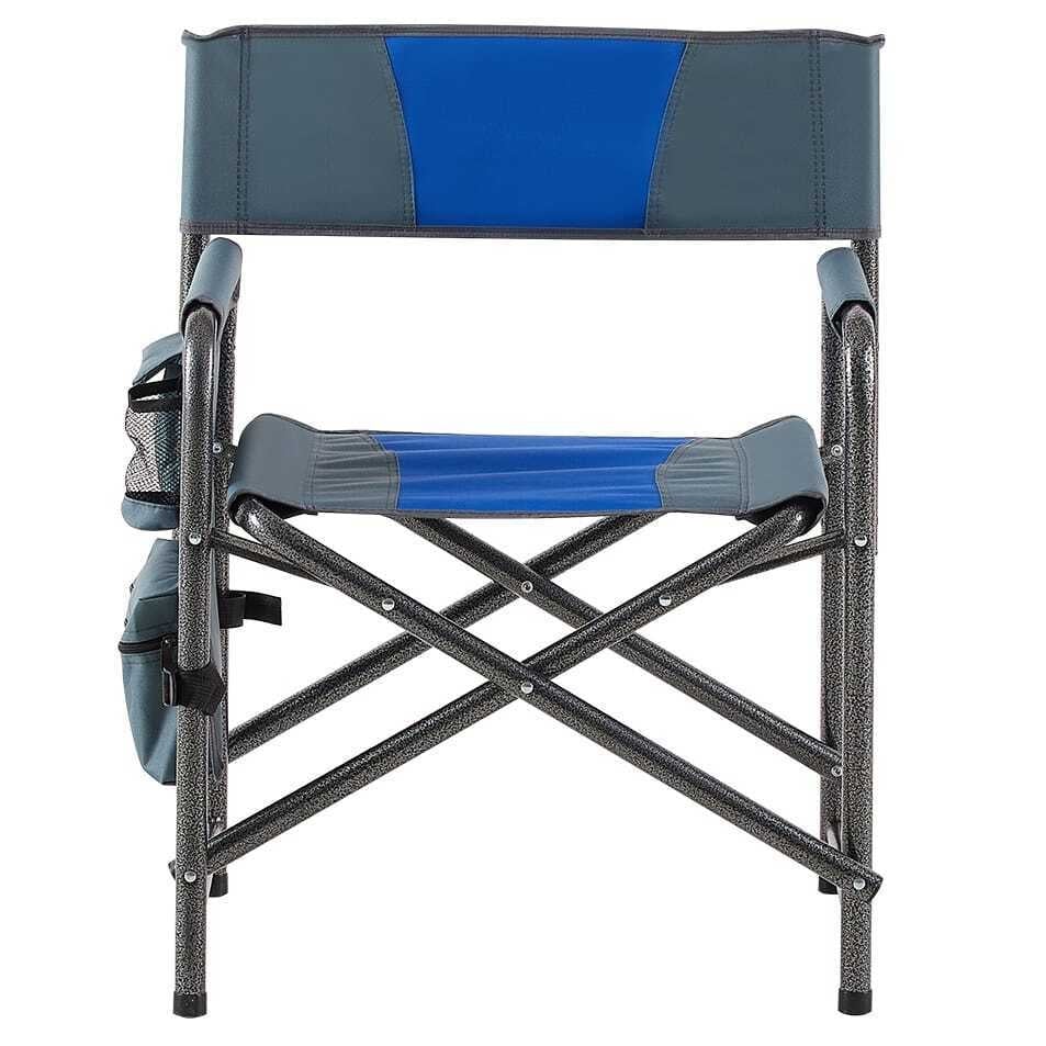 2 Pack Padded Folding Camping Chairs with Storage Pockets Image 7