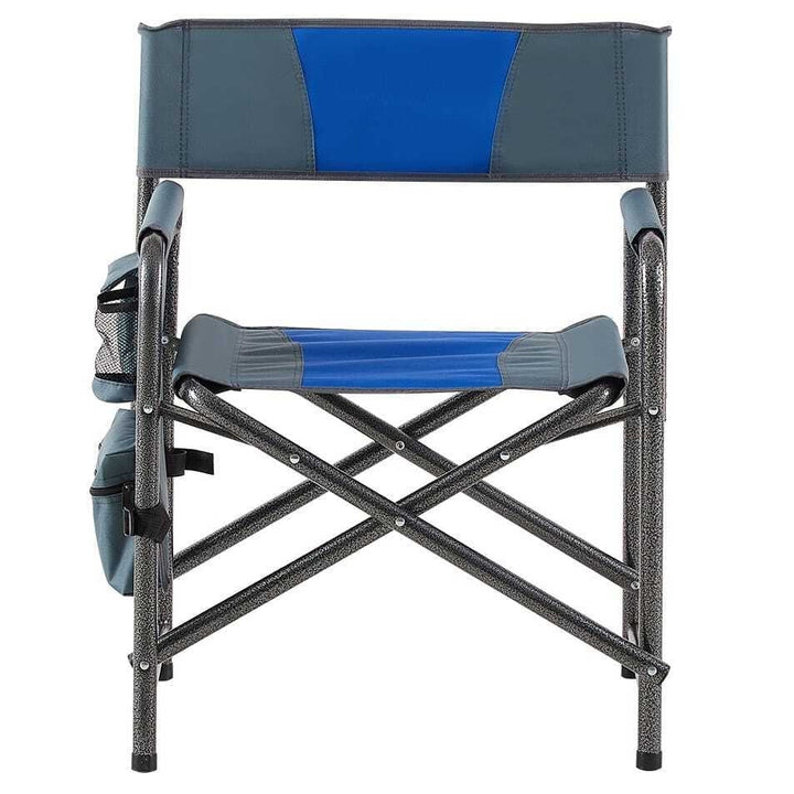 2 Pack Padded Folding Camping Chairs with Storage Pockets Image 7