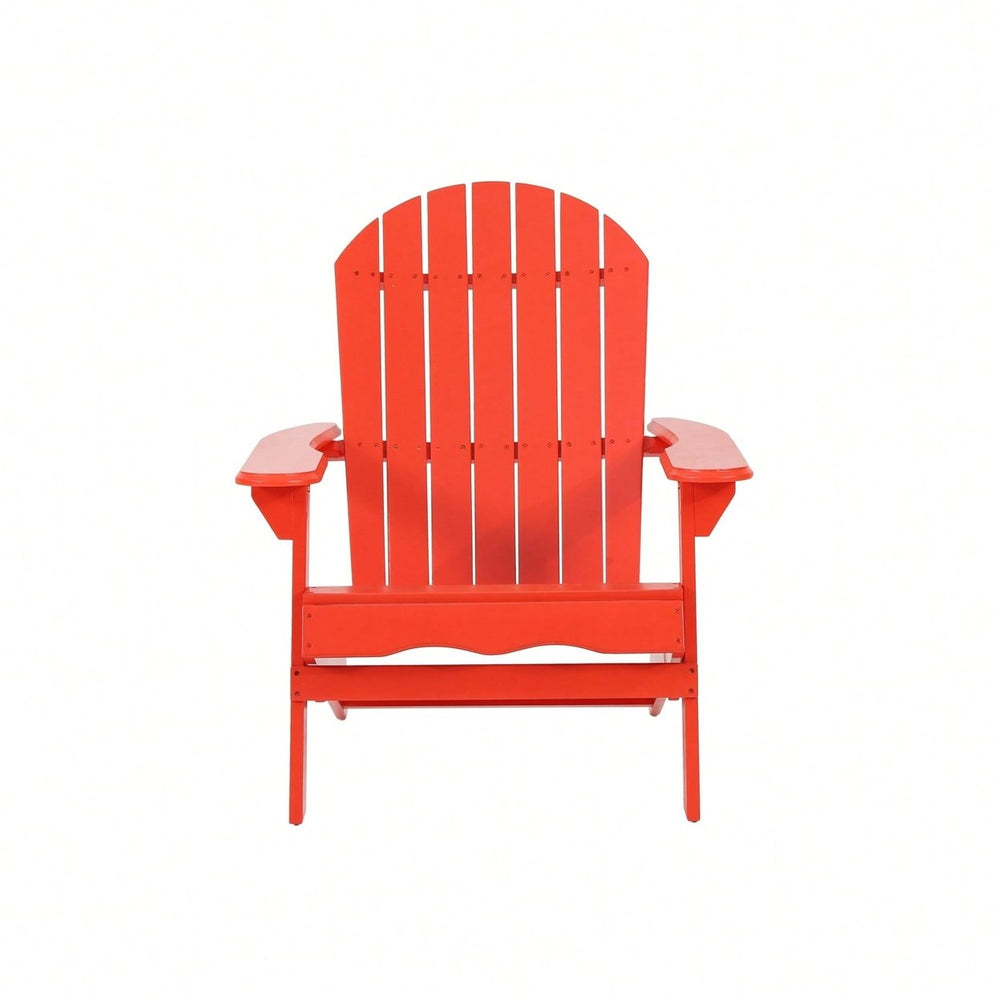 Classic Outdoor Adirondack Chair - Perfect For Relaxing In Your Patio Or Garden Image 2