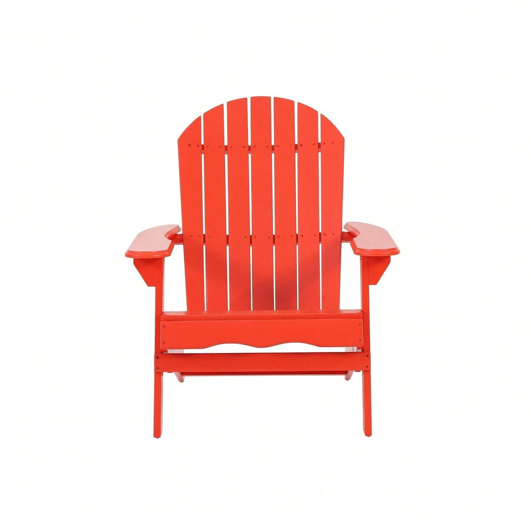 Classic Outdoor Adirondack Chair - Perfect For Relaxing In Your Patio Or Garden Image 1