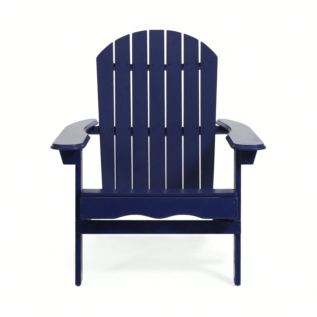 Classic Outdoor Adirondack Chair - Perfect For Relaxing In Your Patio Or Garden Image 3