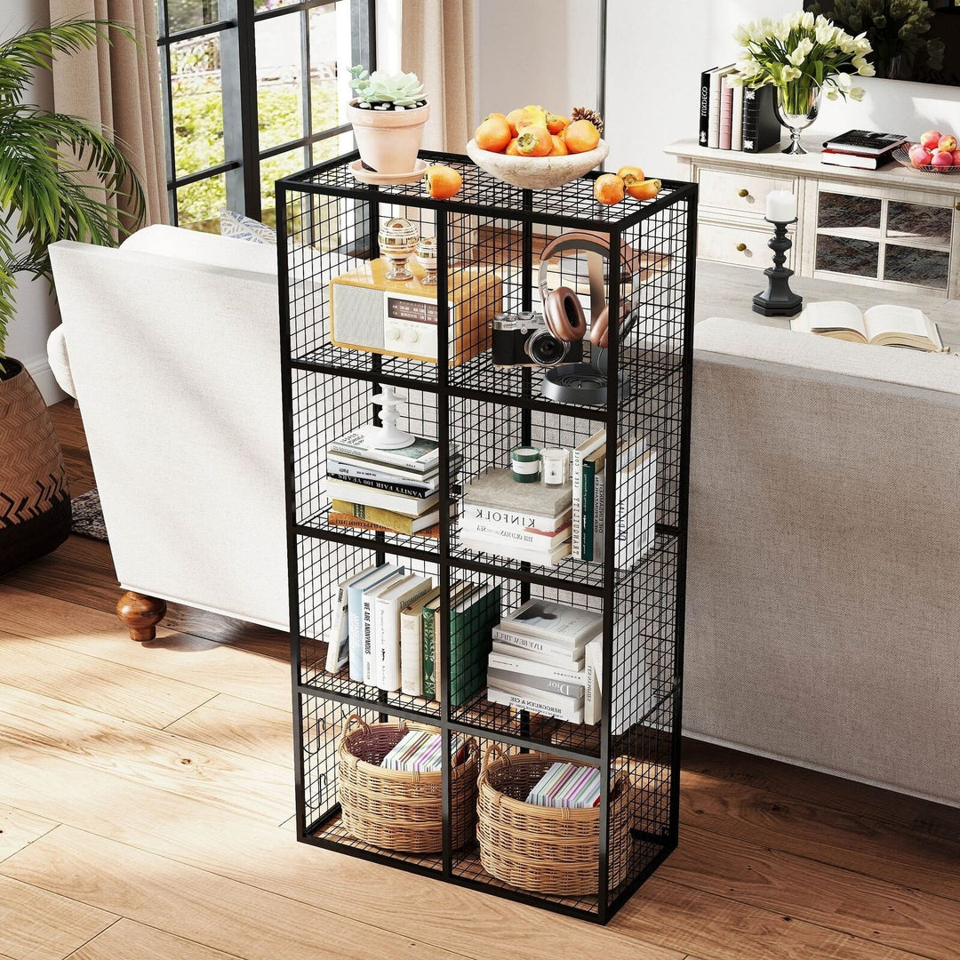 8 Cube Metal Storage Organizer Wire Storage Cube for Bedroom Office Closet Image 3