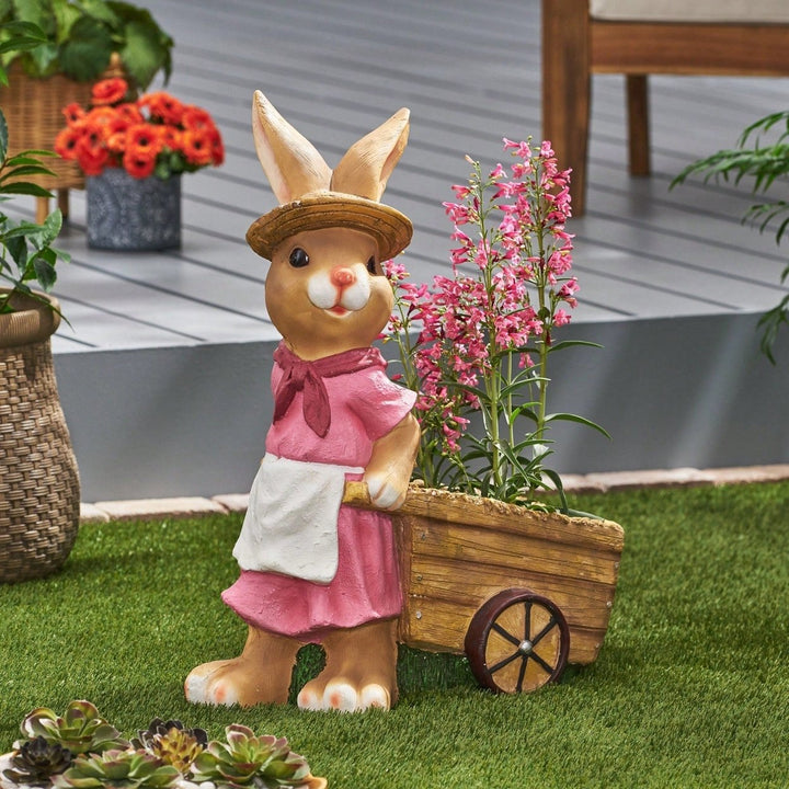 Charming Rabbit-Shaped Plant Holder For Indoor Or Outdoor Greenery Image 11