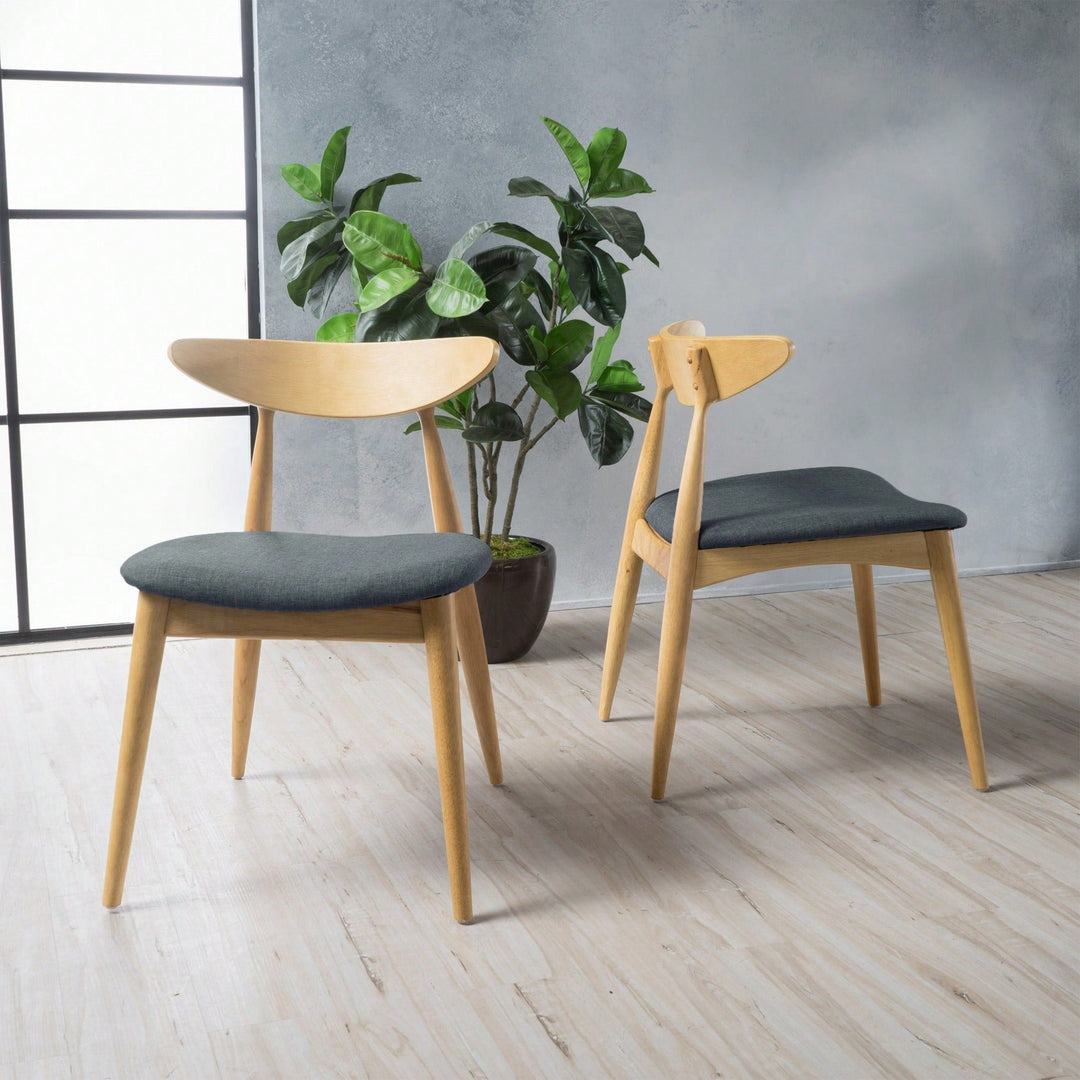 Elegant Dual Dining Chairs Set For Modern - Comfortable And Stylish Seating Solution Image 3