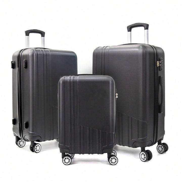 Durable Hard Shell 3-Piece Luggage Set With TSA Lock And 360 Spinner Wheels - Perfect For Effortless Travel (20/24/28 Image 5