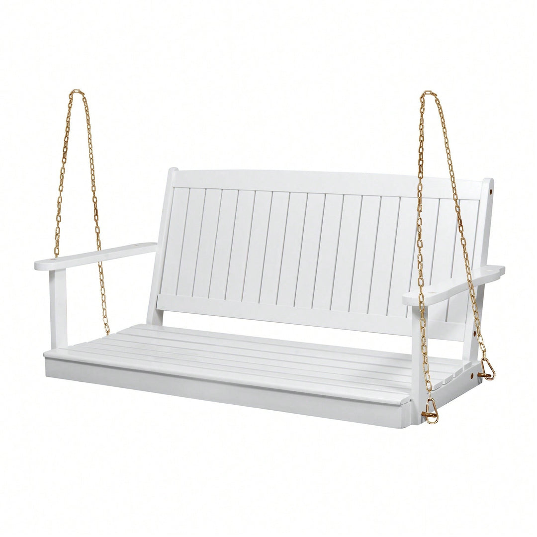 Cozy Outdoor Hanging Porch Swing For Relaxation And Enjoyment Image 3