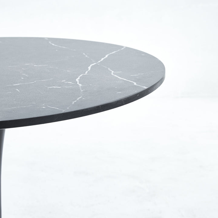 Elegant Black Marble Top Dining Table Modern MDF Kitchen Table Versatile Executive Desk Furniture Image 7