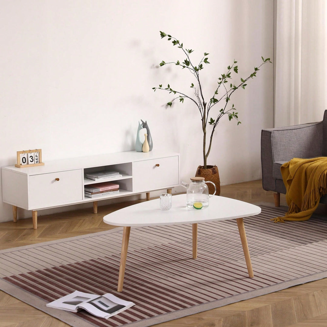 Elegant Egg-Shaped Coffee Table For Modern Living Spaces - Stylish And Unique Design Image 3