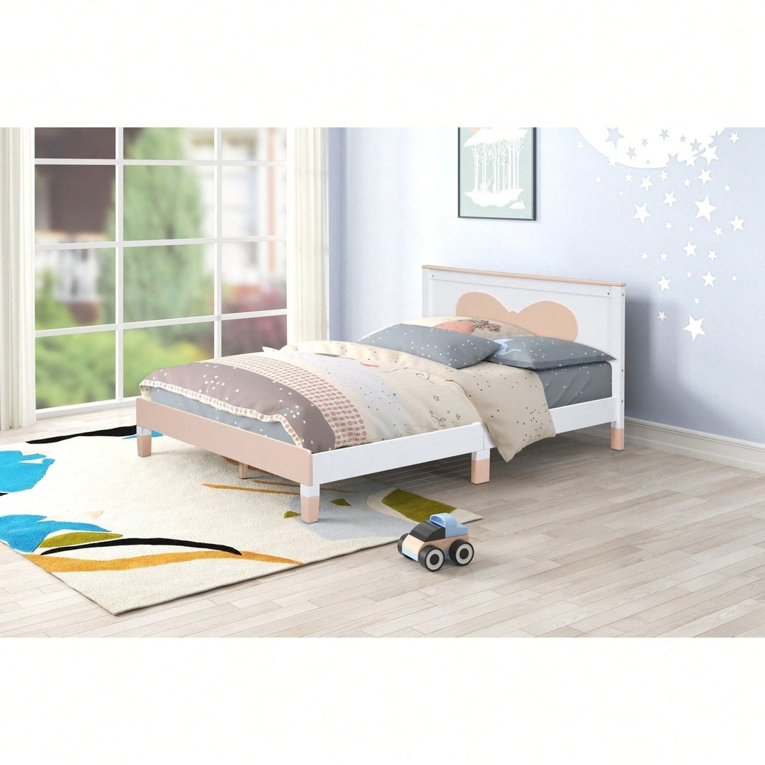 Elegant Full Size Wooden Bow Bed For Cozy Bedrooms Image 6