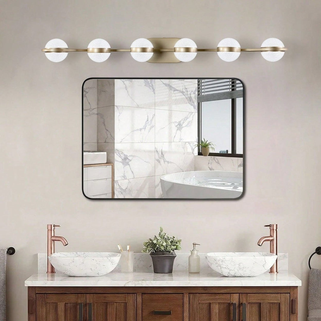 Energy Efficient 6 LED Vanity Lights for Bathroom and Home Easy Installation fine Design Image 1