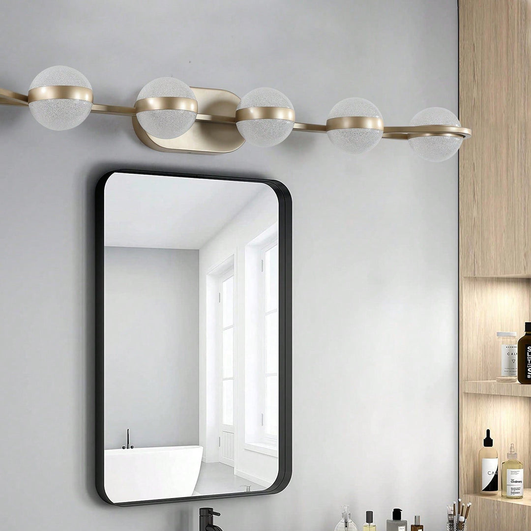 Energy Efficient 6 LED Vanity Lights for Bathroom and Home Easy Installation fine Design Image 3