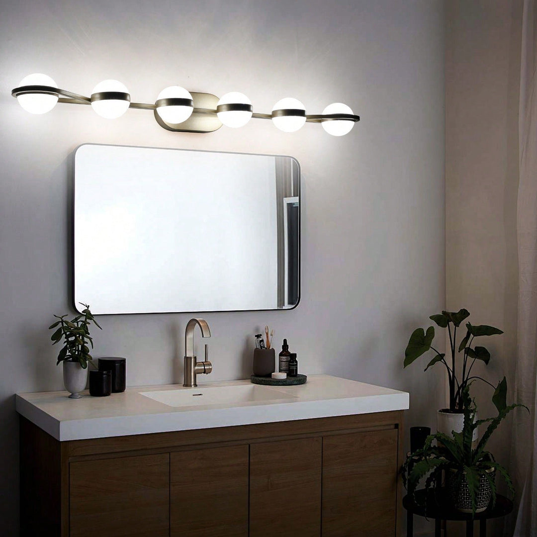 Energy Efficient 6 LED Vanity Lights for Bathroom and Home Easy Installation fine Design Image 4