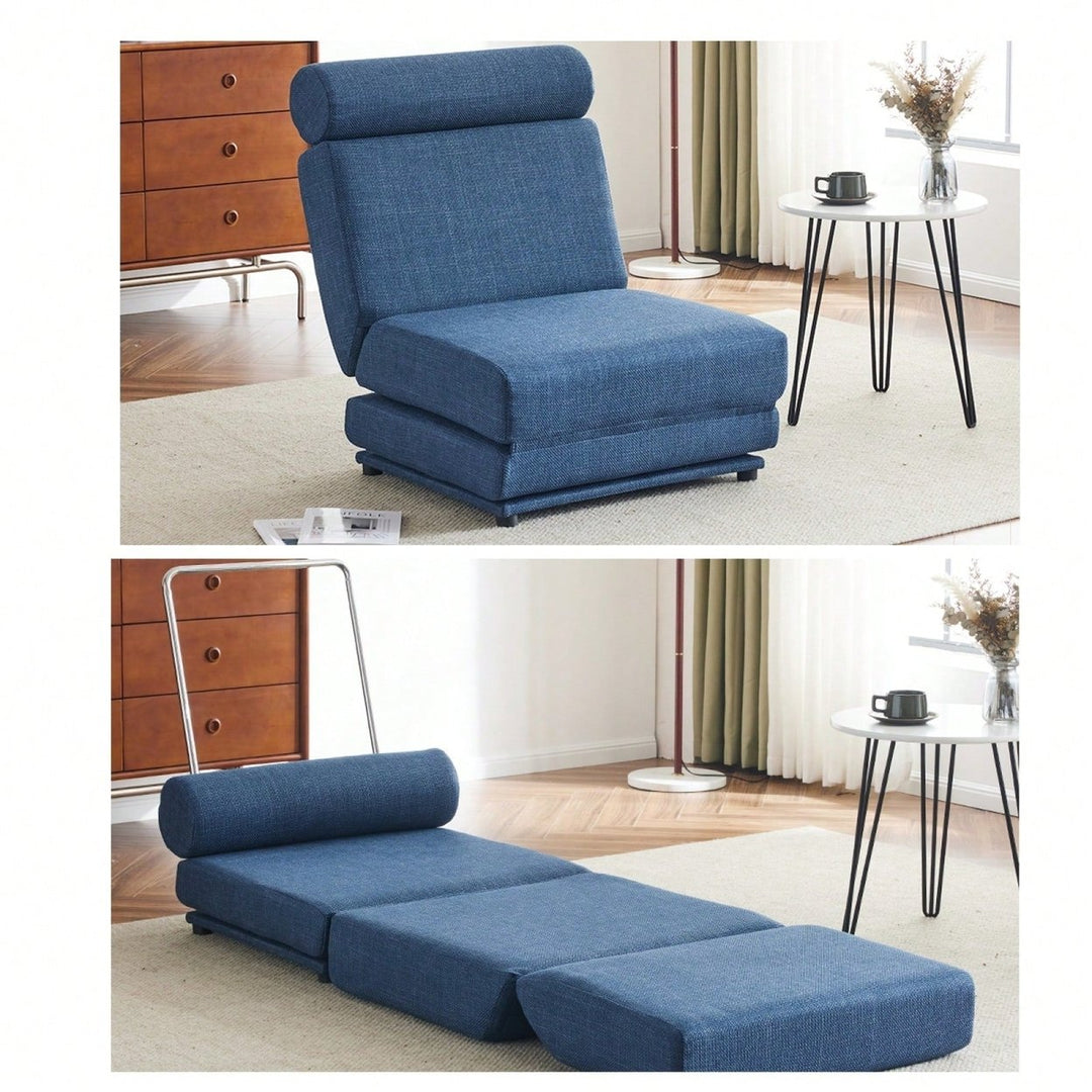 Foldable Single Sofa Bed With Pillow, Portable Foldable Sofa Bed, Leisure Sofa Chair, Easy To Store, Made Of Breathable Image 1