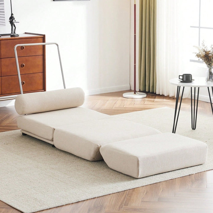 Foldable Single Sofa Bed With Pillow, Portable Foldable Sofa Bed, Leisure Sofa Chair, Easy To Store, Made Of Breathable Image 3