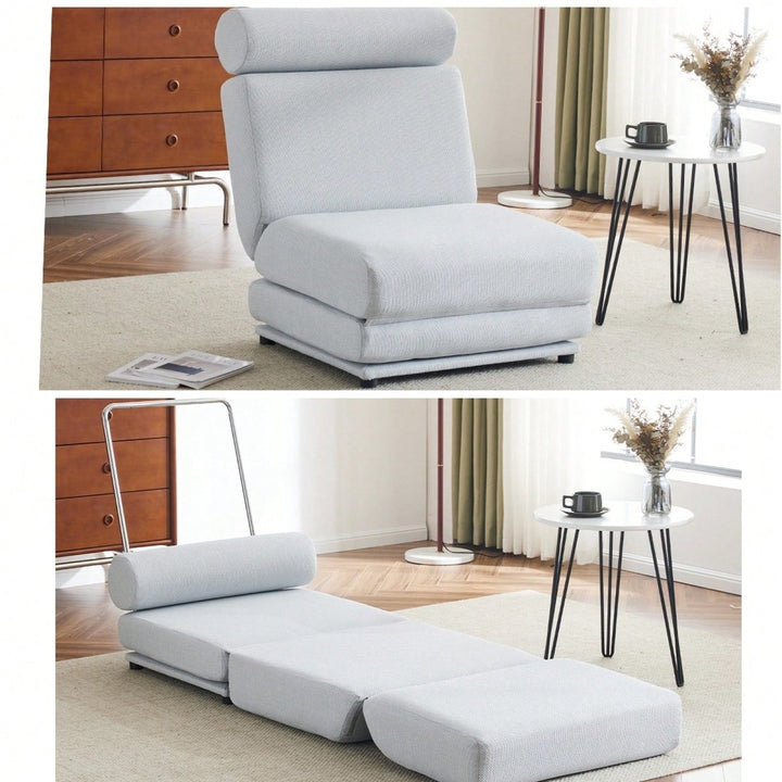 Foldable Single Sofa Bed With Pillow, Portable Foldable Sofa Bed, Leisure Sofa Chair, Easy To Store, Made Of Breathable Image 4