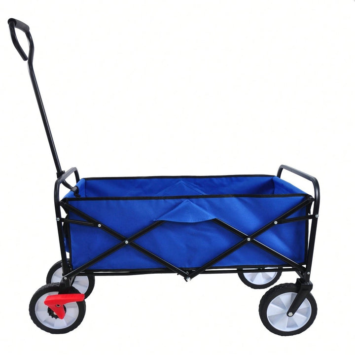 Folding Wagon Garden Shopping Beach Cart Image 3