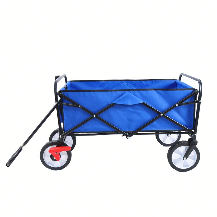 Folding Wagon Garden Shopping Beach Cart Image 4