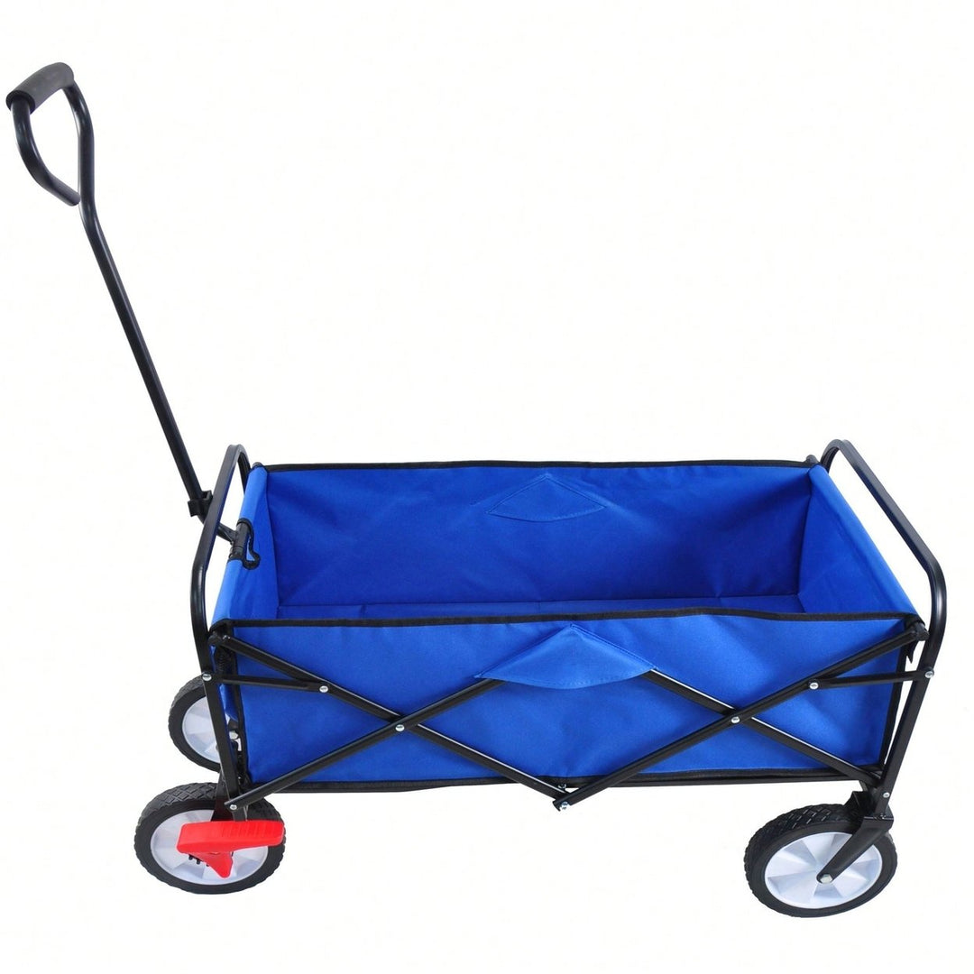 Folding Wagon Garden Shopping Beach Cart Image 6