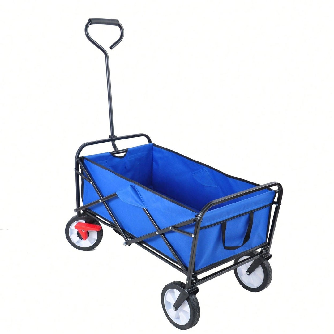 Folding Wagon Garden Shopping Beach Cart Image 8