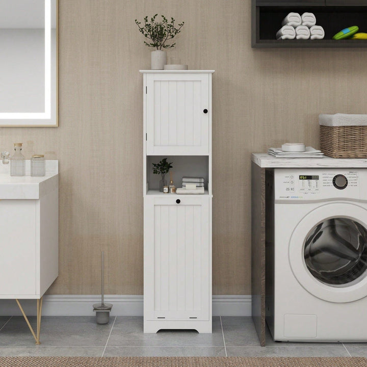 Deluxe Laundry Sorter Cabinet With Tilt-Out Design Image 3