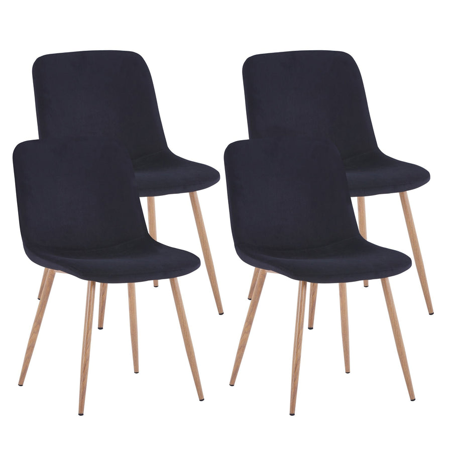 Dining Chair 4PCS BLACK Modern style technology.Suitable for restaurants, cafes, taverns, offices, living rooms, Image 1