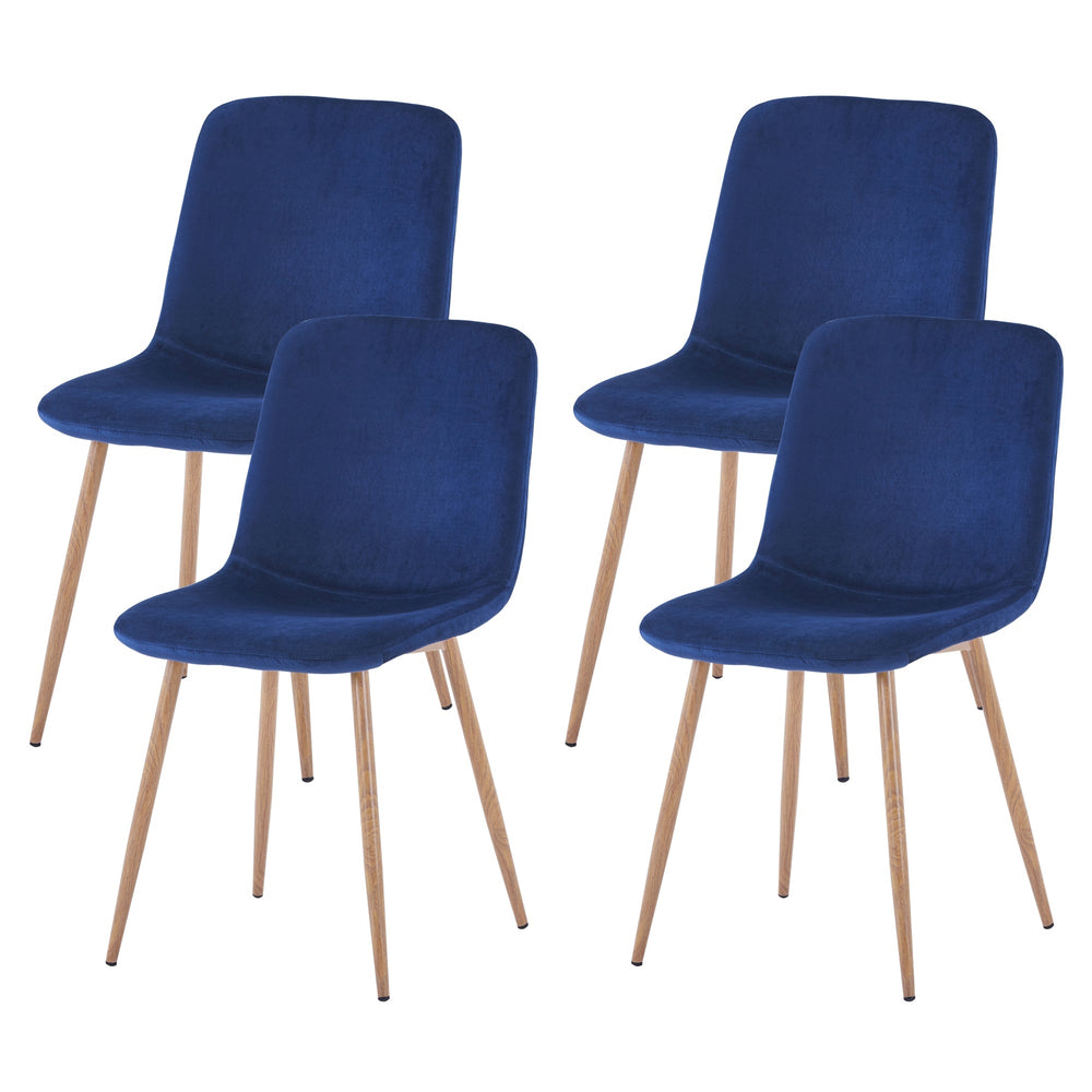 Dining Chair 4PCS BLUE Modern style technology.Suitable for restaurants, cafes, taverns, offices, living rooms, Image 2